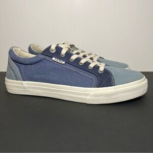 Womens TAOS Plim Soul Multi Blue Canvas Low Top Shoes / Size 10.5